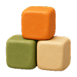 Colourful building blocks representing hands-on learning