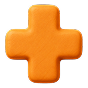 Plus symbol representing additional support